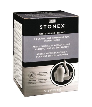 Stonex Self-Hardening Clay, White, 5 lbs.