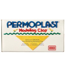Permoplast Modeling Clay, Cream, 1 lb.