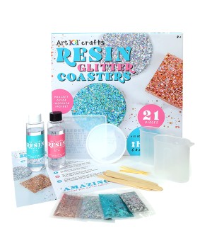 Resin Glitter Coaster Kit