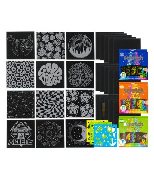 Scratch Art Kit 3-Pack