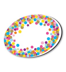 Magnetic Whiteboard Eraser, Oval Confetti