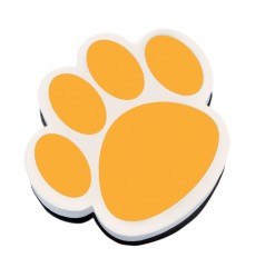 Magnetic Whiteboard Eraser, Gold Paw