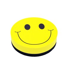 Magnetic Whiteboard Eraser, Smile Face