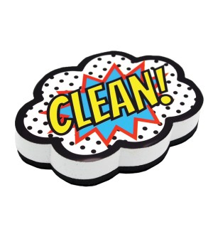 Magnetic Whiteboard Eraser, Superhero Clean!