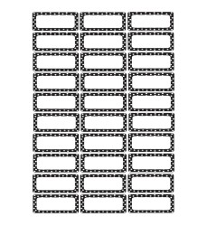 Die-Cut Magnetic Foam Black & White Dots Labels/Nameplates, Pack of 30