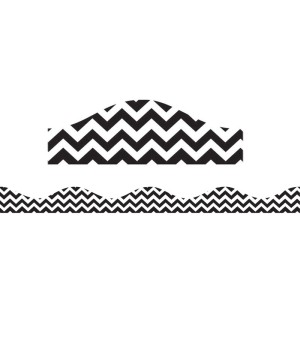 Magnetic Border, Black Chevron, 12'