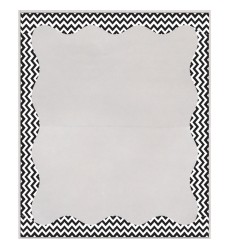 Clear View Self-Adhesive Library Pockets, 3 1/2" x 5", Clear with Black Chevron Border