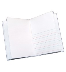 Hardcover Blank Book Primary Lined, 6" x 8" Portrait, White