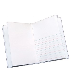 Hardcover Blank Book Primary Lined, 6" x 8" Portrait, White