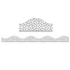 MAGNETIC BORDER BLACK MESSY DOTS MAGNETIC BORDER BLACK MESSY DOTS