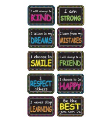 Non-Magnetic Mini Whiteboard Erasers, Character Building, Pack of 10