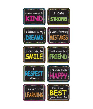 Non-Magnetic Mini Whiteboard Erasers, Character Building, Pack of 10