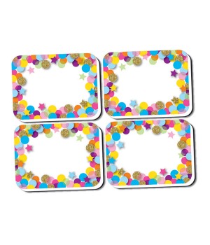 Non-Magnetic Mini Whiteboard Erasers, Confetti, Pack of 10