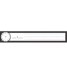 Pocket Chart Inserts, Scheduling/Sentence Strip Cards, 2" x 12", B&W Polka Dots, Pack of 12