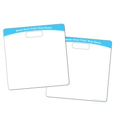 Smart Poly® Educational Activity Busy Board, Dry Erase with Marker, 10-3/4" x 10-3/4", Blank 2 Sides