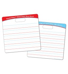 Smart Poly® Educational Activity Busy Board, Dry Erase with Marker, 10-3/4" x 10-3/4", 3/4" and 1" Practice Handwriting Lines