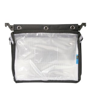 Expanding Zipper Pouch, Clear Mesh