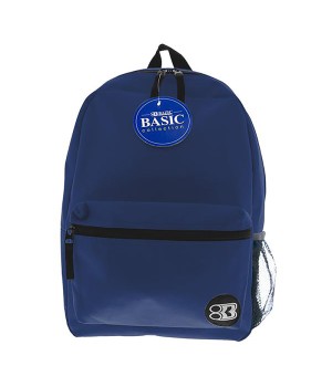 16" Basic Backpack, Navy Blue