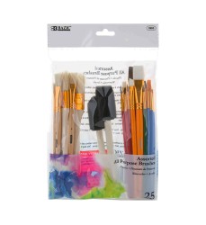 Paint Brush Set, 25 Pieces