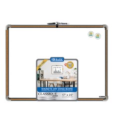 Cork Framed Magnetic Dry Erase Board with Marker & 2 Magnets, 17" x 23"