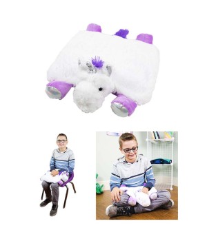 Washable Sensory Plush Lap Pad, Unicorn