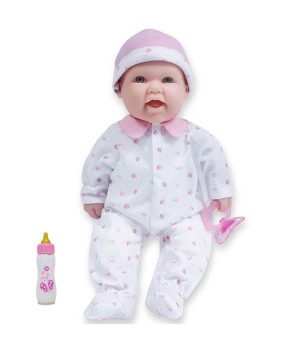 La Baby Soft 16" Baby Doll, Pink with Pacifier, Caucasian