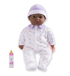 La Baby Soft 16" Baby Doll, Purple with Pacifier, African-American