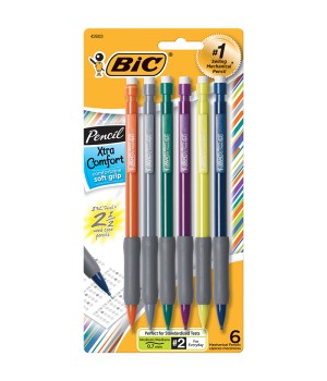 Matic Grip® Mechanical Pencils, 0.7mm, Pack of 6