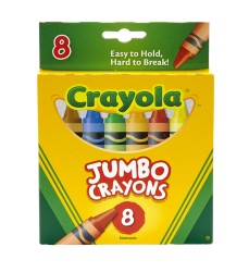 Jumbo Crayons, 8 8 Count