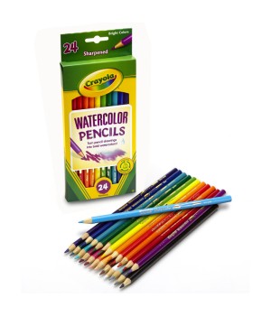 Watercolor Pencils, 24 Count