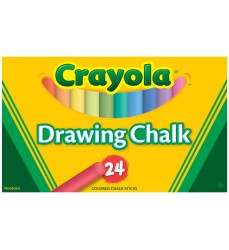 Drawing Chalk, Assorted Colors, 24 Count