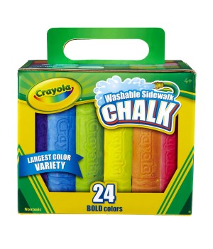 Washable Sidewalk Chalk, 24 Colors