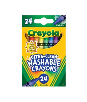 Ultra-Clean Washable Crayons, 24 Count