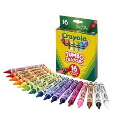 Jumbo Crayons, 16 Colors