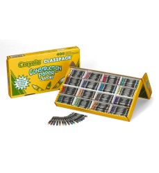 Construction Paper Crayon Classpack®, Regular Size, 16 Colors, 400 Count