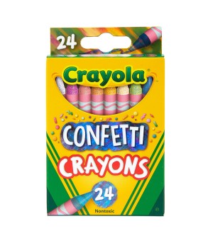 Confetti Crayons, 24 Count