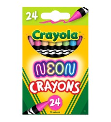 Neon Crayons, 24 Colors