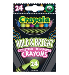 Bold & Bright Construction Paper Crayons 24ct
