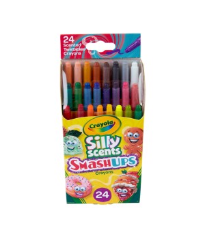 Silly Scents Smash Ups Mini Twistables Scented Crayons, 24 Count