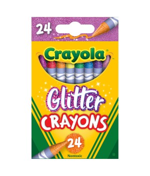 Glitter Crayons, 24 Colors
