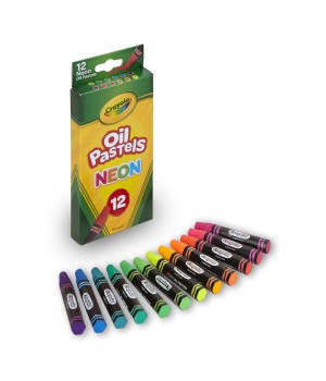 Oil Pastels, Neon, Pack of 12