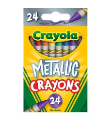 Metallic Crayons, 24 Colors