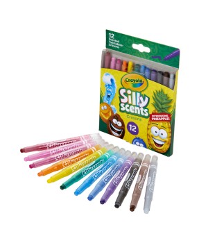 Silly Scents Mini Twistables Scented Crayons, Pack of 12