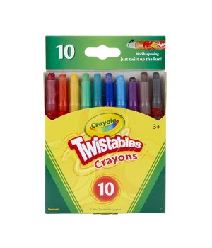 Mini Twistables Crayons, Pack of 10