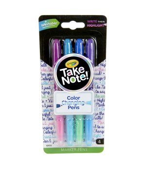 Take Note! Dual Ended Color Changing Pens, 4 Count