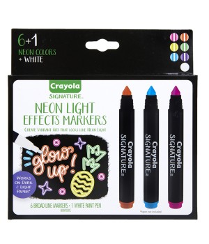 Signature Neon Light Effect Markers, 7 Count