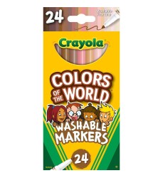 Colors of the World Fine Line Markers, 24 Colors