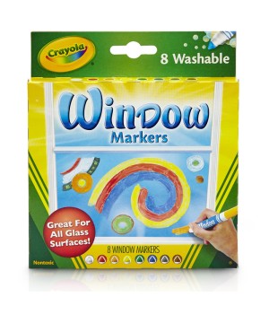 Washable Window Markers, 8 Count
