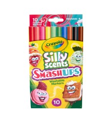 Silly Scents Smash Ups Slim Washable Scented Markers, 10 Count