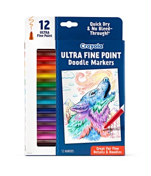 Doodle & Draw Ultra Fine Point Doodle Marker, 12 Count